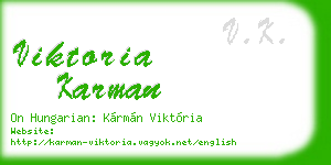 viktoria karman business card
